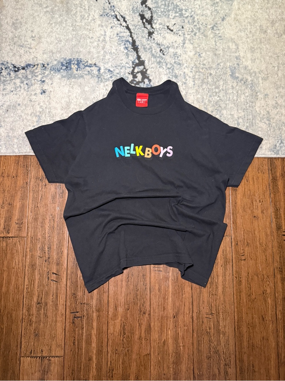 NELK Boys Full Send Logo Graphic T-Shirt Black Size L/G